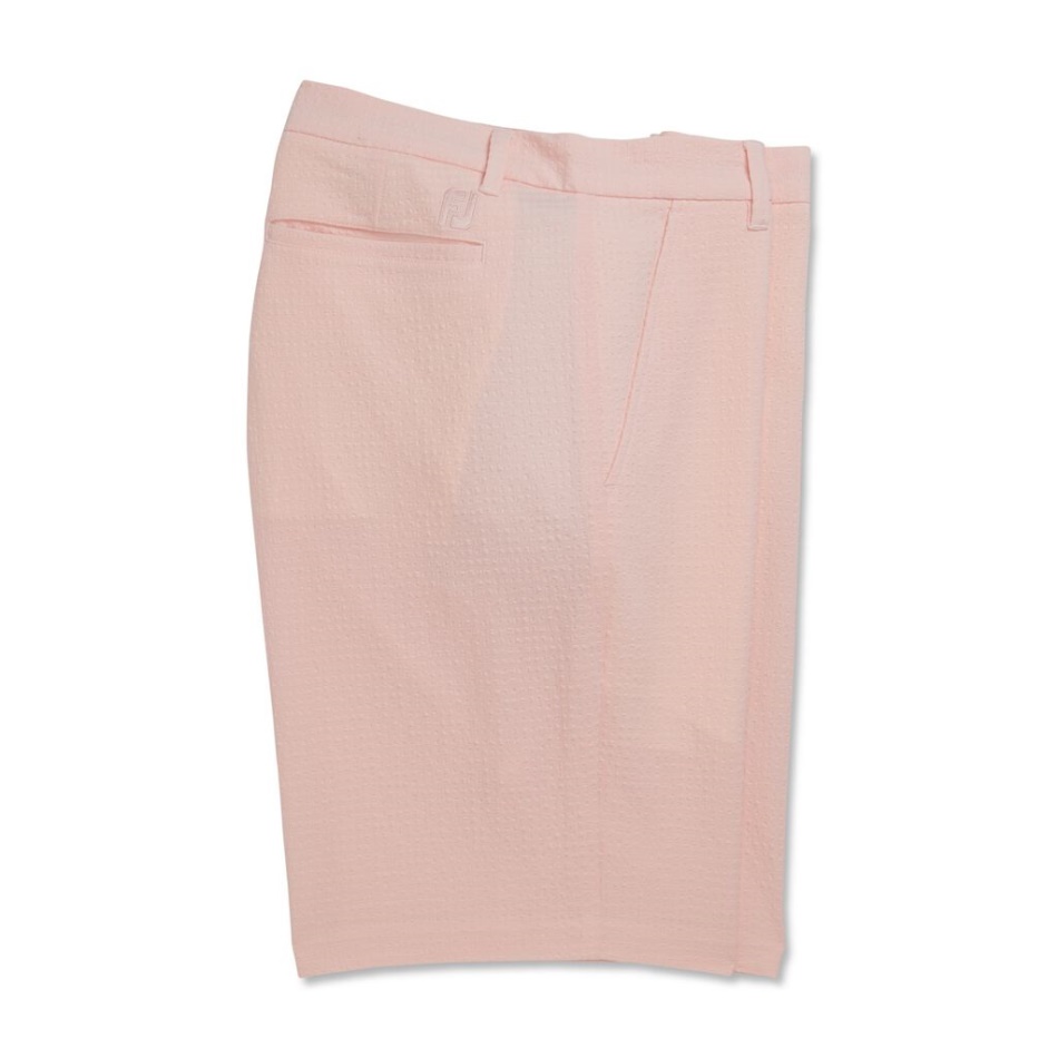 Shorts Listrados Rosa Quartzo 10\\ Costura Interna Footjoy Pt